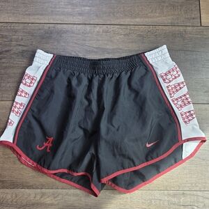 Nike Women's Dri-Fit "Bama" Black and Red Athletic Shorts